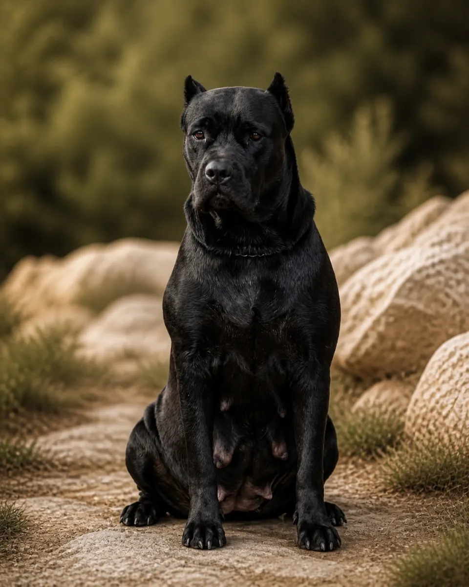 Harlo, female Cane Corso at Cowtown, view 1