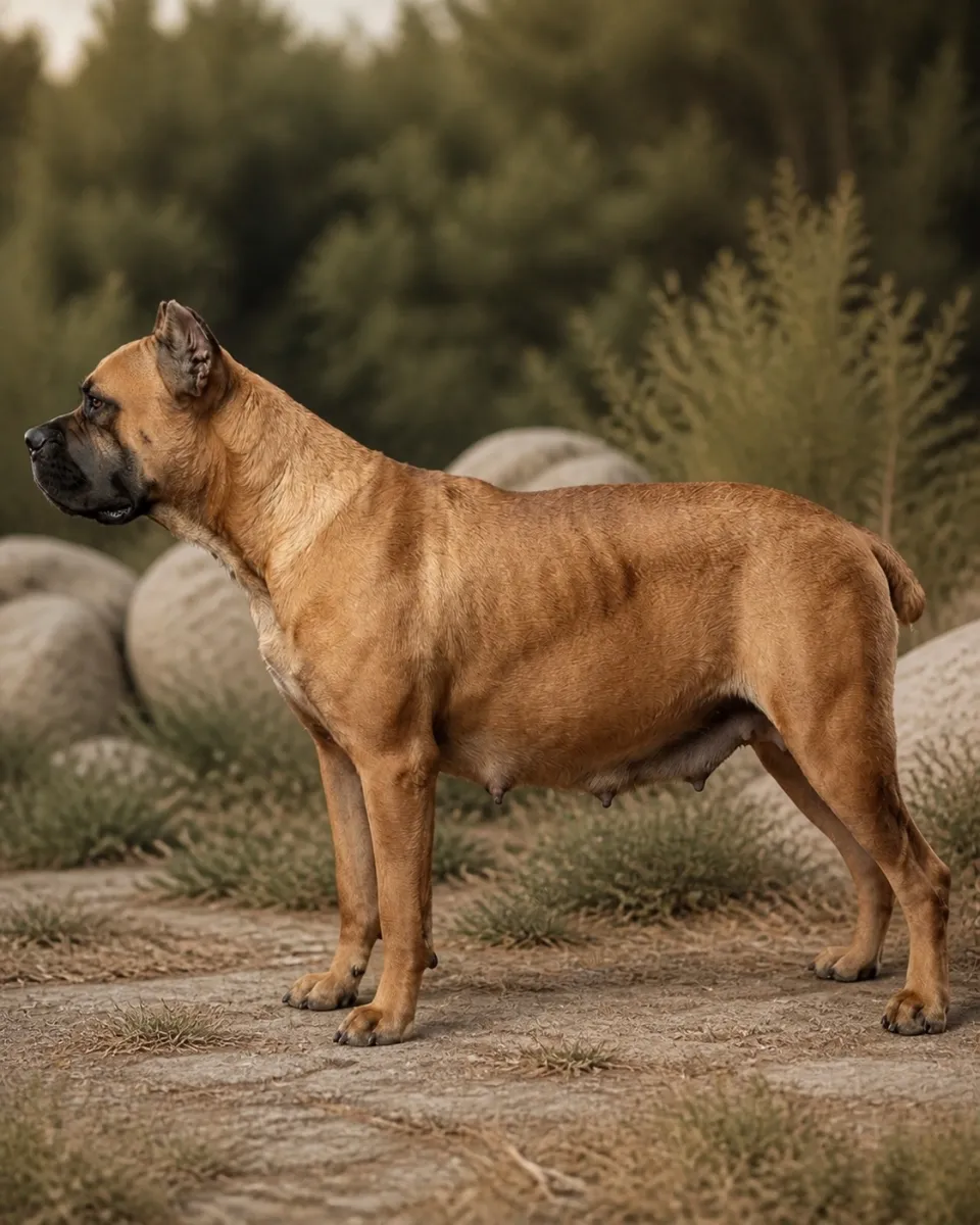 Narla, female Cane Corso at Cowtown, view 3